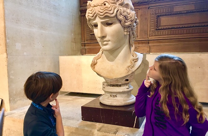 Kids world travel reviews Paris at the Louvre