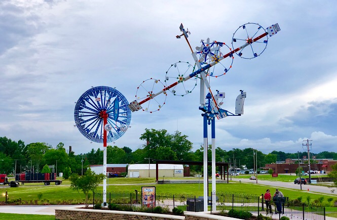 Visiting Vollis Simpson Whirligig Park formerly Acid Park