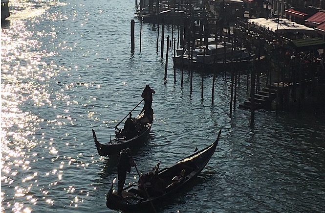 gondolas in venice italy