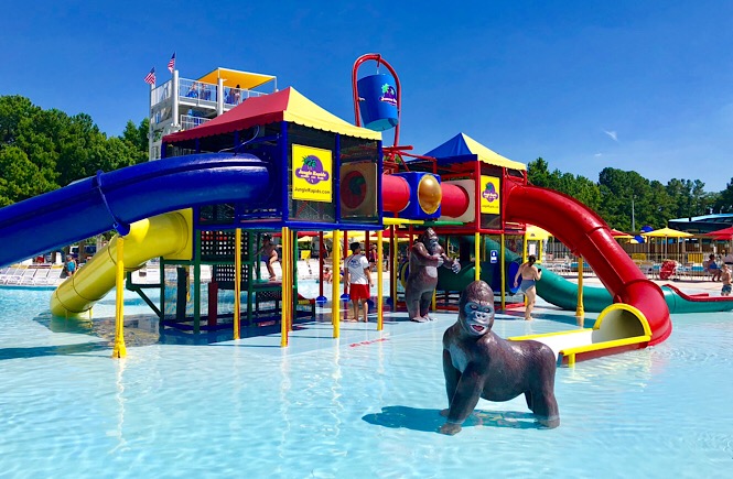 Jungle Rapids Family Fun Park review featured by top NC family travel blog, More Than Main Street