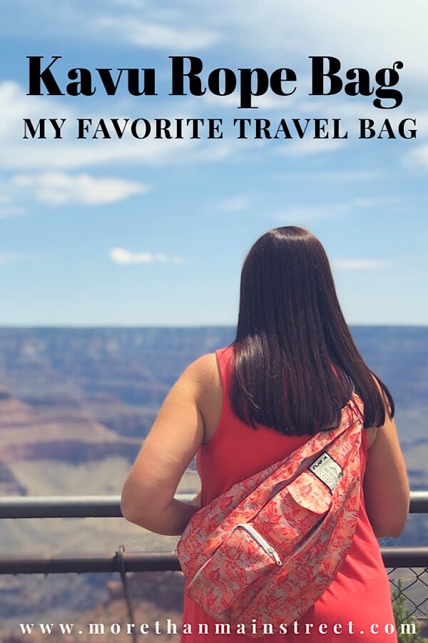 The KAVU rope sling bag review from top travel and lifestyle blog, More than Main Street.