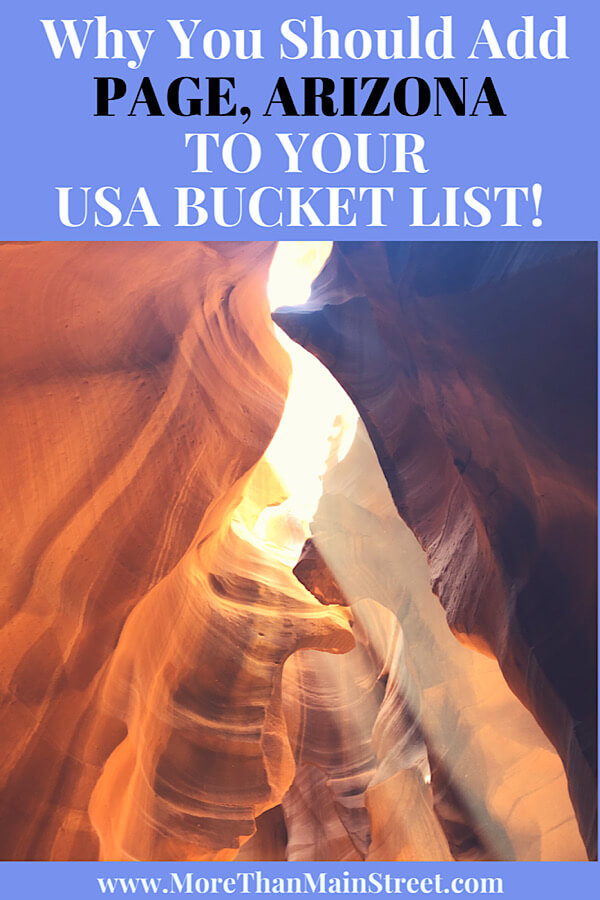 The Best 2 Things To Do in Page Arizona as featured by top US family travel blog, More than Main Street; Upper Antelope Canyon in Page Arizona