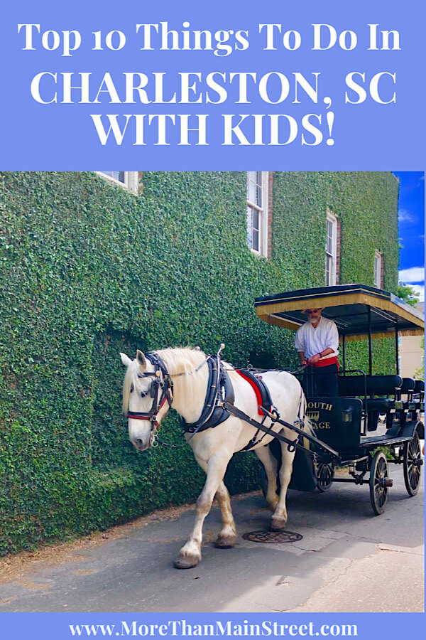 Top 10 Best things to do in Charleston SC with kids, tips featured by top US travel blog, More Than Main Street.: charleston sc carriage tour