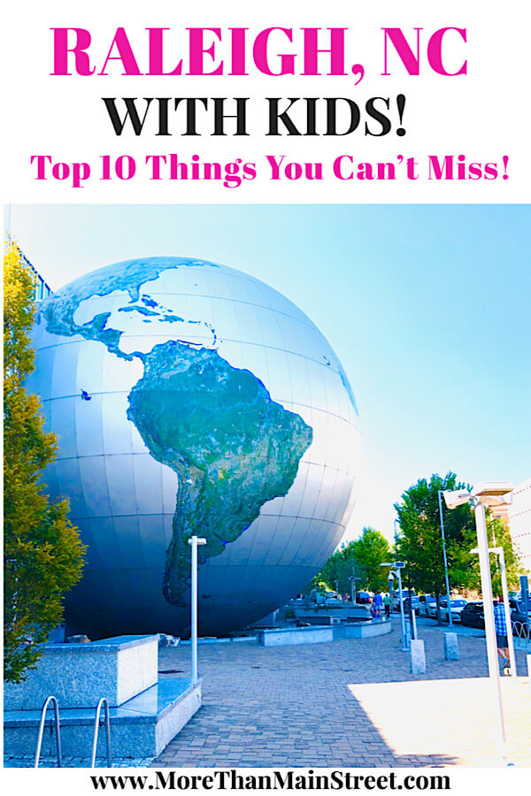 Top 10 Fun Things to Do in Raleigh with Kids tips featured by top North Carolina travel blog More than Main Street: NC Museum of Natural Sciences.