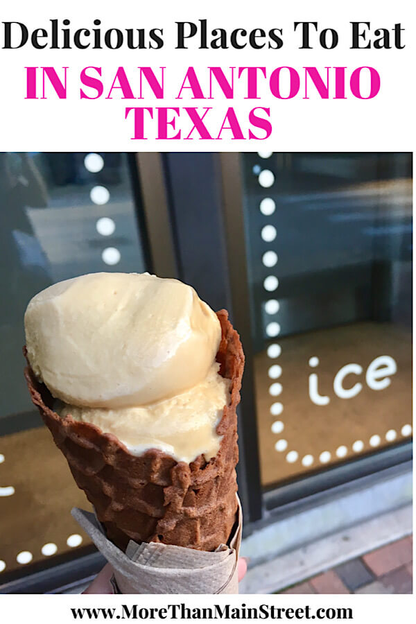 Fun places to eat in San Antonio TX featured by top US family travel blog, More Than Main Street: Lick Ice cream.