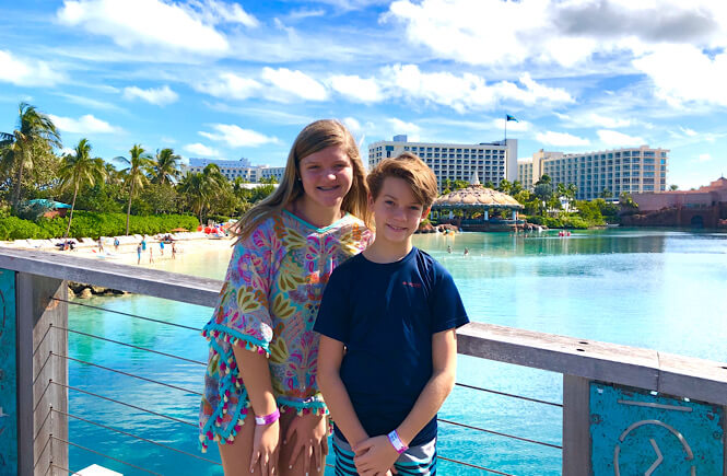 Bahamas Family Vacation: Top 10 Tips for Visiting Atlantis with Kids as featured by top family travel blog More than Main Street.