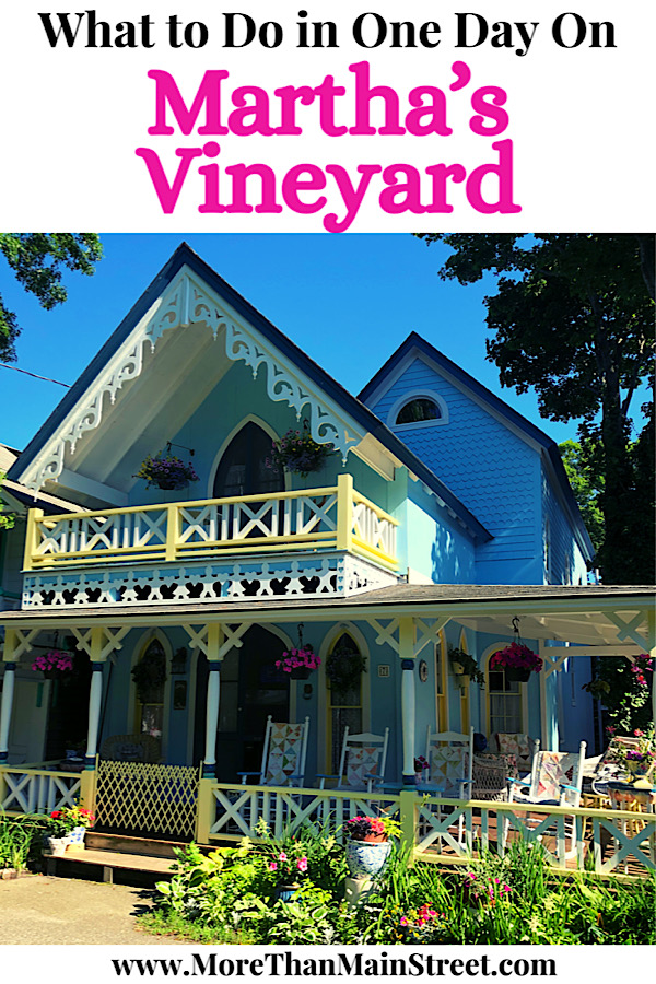 Top ten things to do on a day trip to Martha's Vineyard from Falmouth MA featured by US family travel blog, More than Main Street.