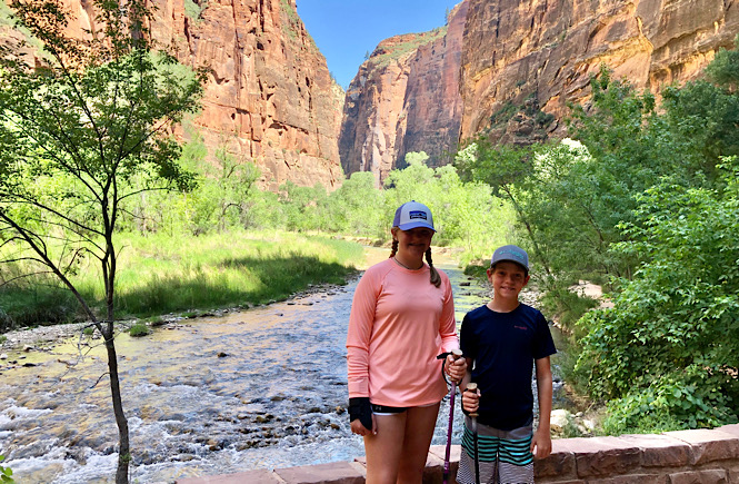 How to spend one day in Zion National Park: a travel guide featuring the top things to do by top US travel blog, More than Main Street: Riverside Walk Hike at Zion National Park.