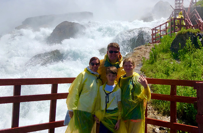 Boston to Niagara Falls road trip itinerary featured by top US family travel blog, More than Main Street: image of Cave of the Winds attraction .