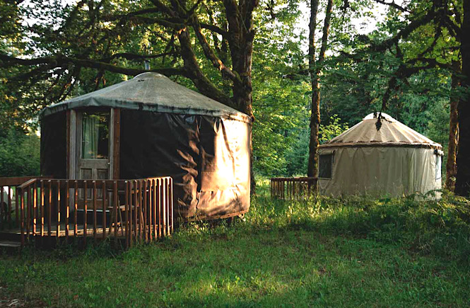 Staying at a hut in Oregon- one of the most unique and cool places to stay in the USA featured by top US travel blog, More than Main Street.