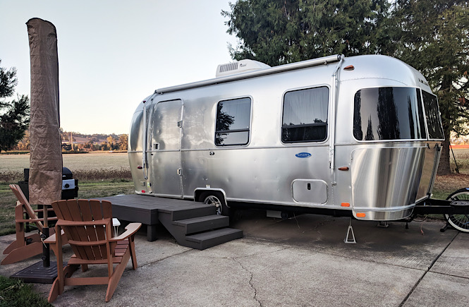 Staying in an Airstream is one of the most unique places to stay near Portland Oregon.