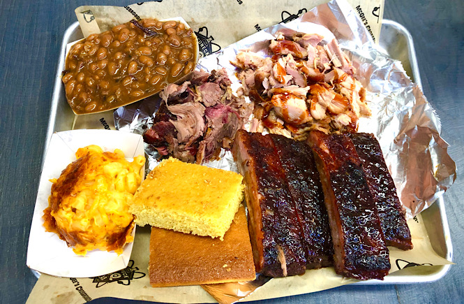 BBQ from Redneck BBQ Lab in Benson, NC, one of the best day trips from Raleigh NC.