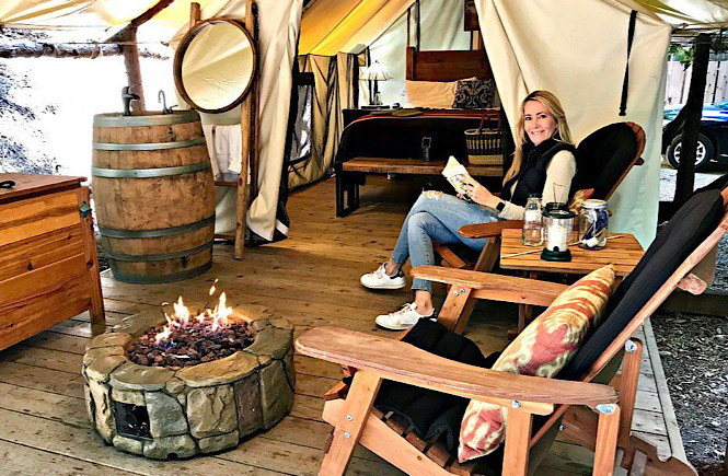 15+ Cool & Unique Places to Stay in the USA featured by top US travel blog, More than Main Street alongside fellow travel bloggers: glamping in Big Sur Califronia.