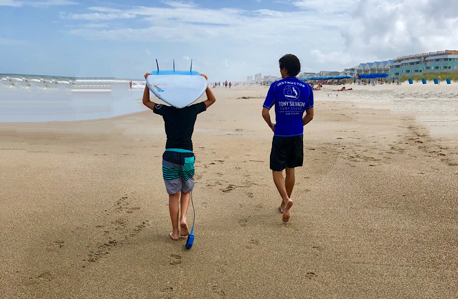 Top 10 best things to do in Carolina Beach and Kure Beach NC featured by top US travel blog, More than Main Street: surfing.