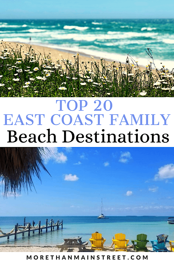 20+ Best Family Beaches on the East Coast featured by top US family travel blog, More than Main Street.