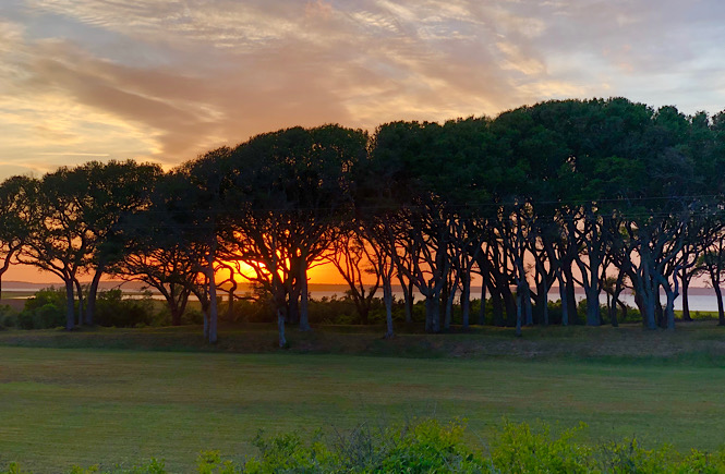 Top 5 Best Places to Watch the Sunset in Wilmington NC featured by top US travel blog, More than Main Street. (Historic Area at Fort Fisher)