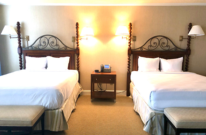 Top 10 Best Things to Do in Pinehurst North Carolina on Your Next Family Vacation featured by top US travel blog, More than Main Street: image of room at the Carolina Hotel.