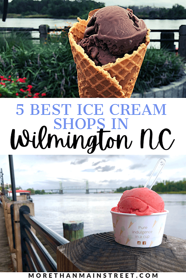 Best places to get ice cream in Wilmington NC featured by top US family travel blog, More than Main Street.