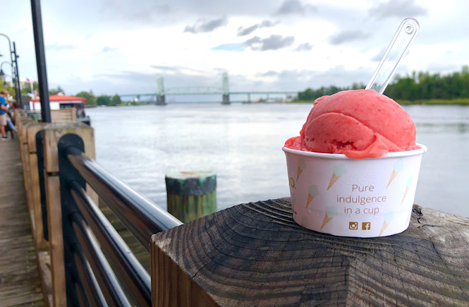 Best places to find Ice cream in Wilmington NC featured by top US family travel blog, More than Main Street.