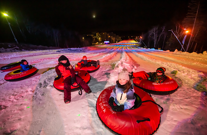 Snowtubing is one of the best things to do in Snowshoe WV!