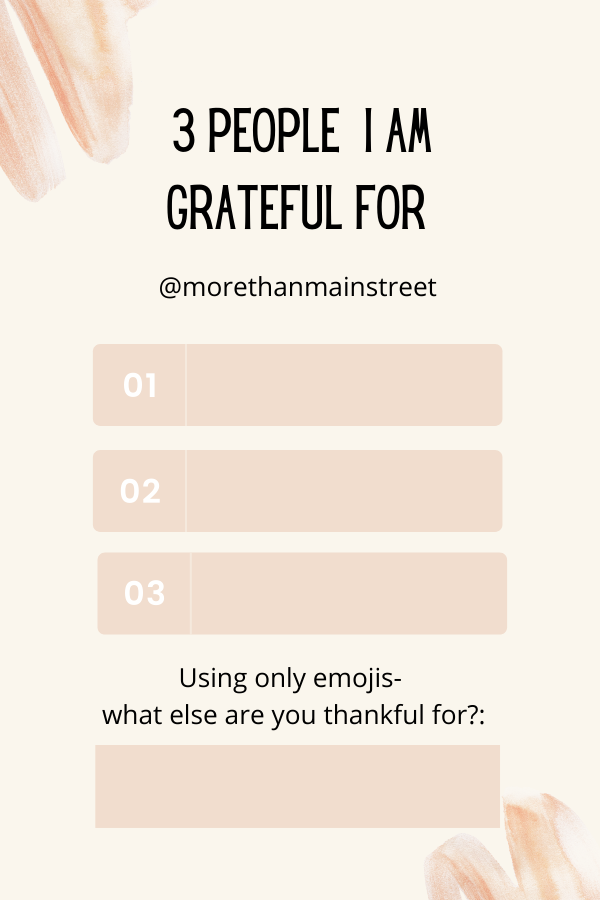 Instagram templates: gratitude challenge.