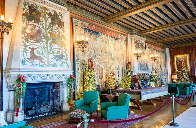 One of the extravagant rooms in the Biltmore house in Asheville, NC.