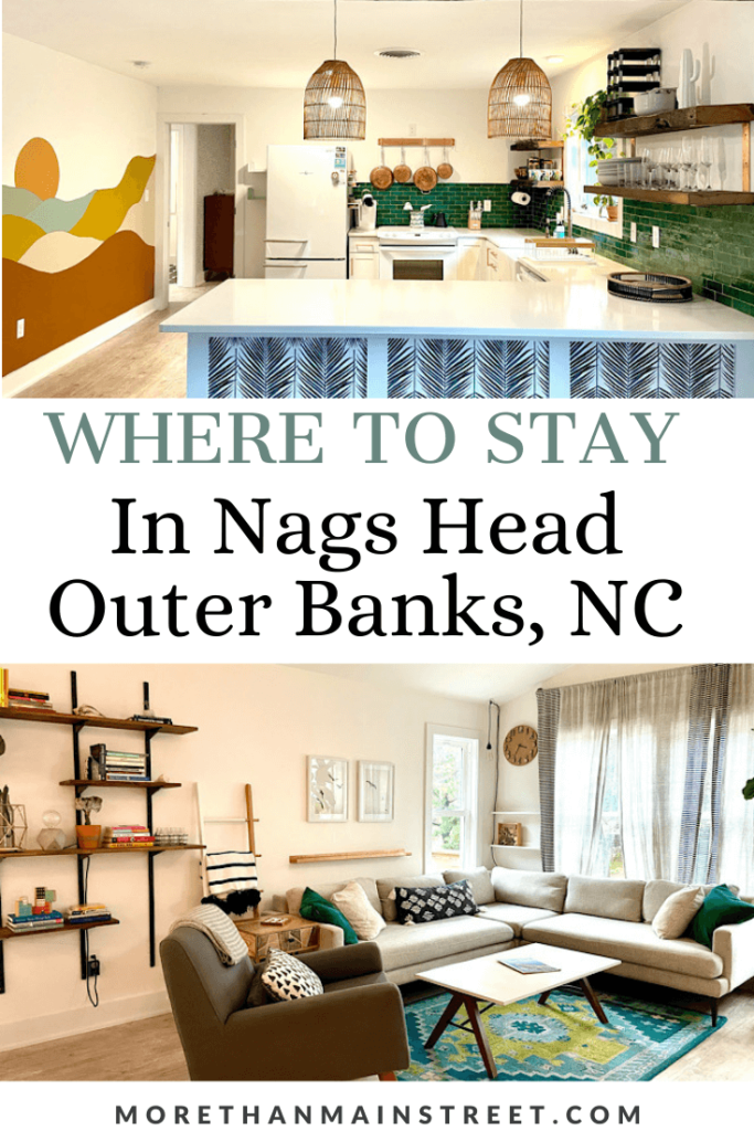 Where to stay in Nags Head: The Saturday House Airbnb!