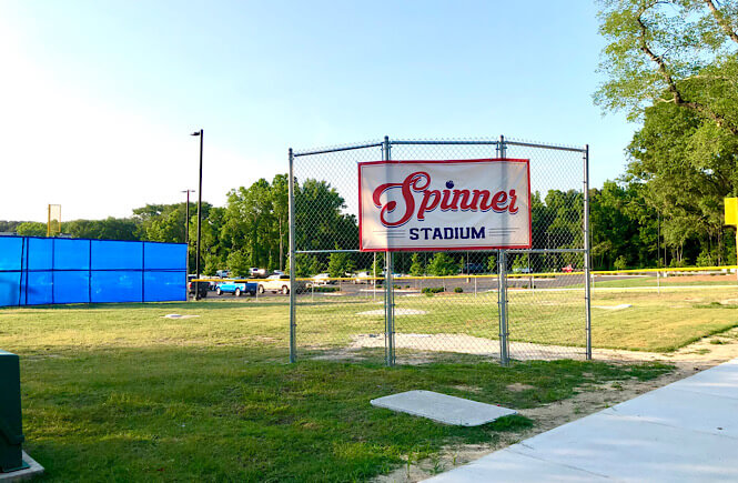 Whiffle ball field by Tipsy Tomato in Rocky Mount NC.