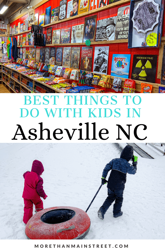 Top 10 best things to do in Asheville NC with kids featured by local NC travel blog, More than Main Street.