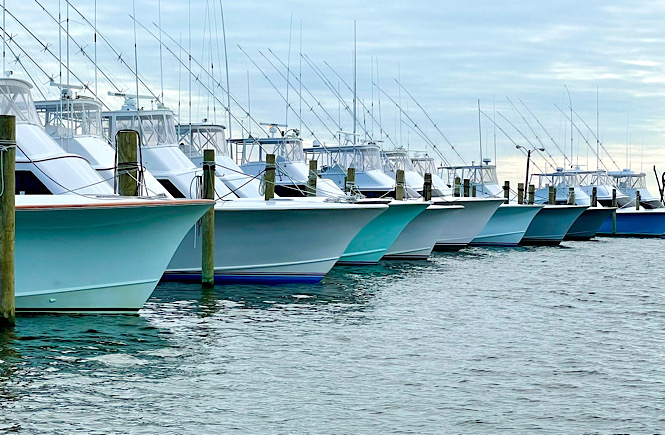 Deep sea fishing charter boat in Nags Head NC.