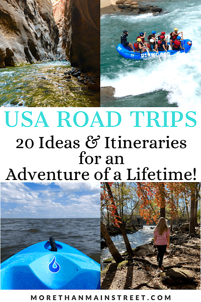 20 Best ideas for adventurous road trips in the USA featured by top US family travel blog, More than Main Street.