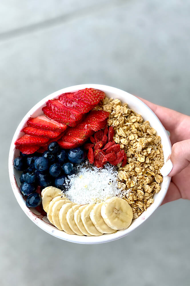 Acai bowl from Adapt Kitchen and Juice Bar in Wilmington NC!