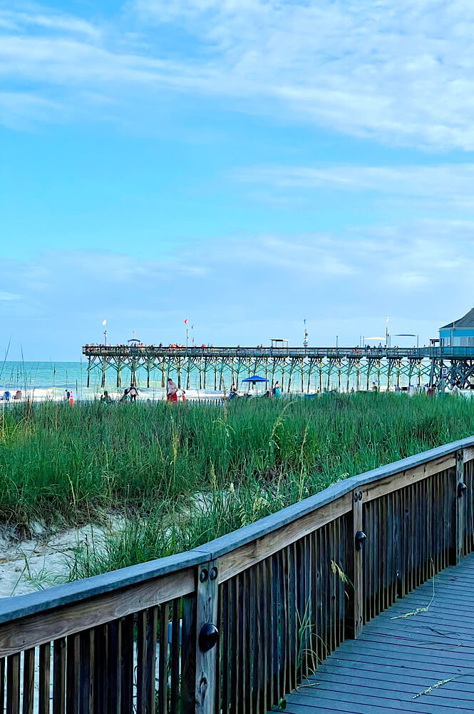 The pier on the Boardwalk in Myrtle Beach is fun year round!