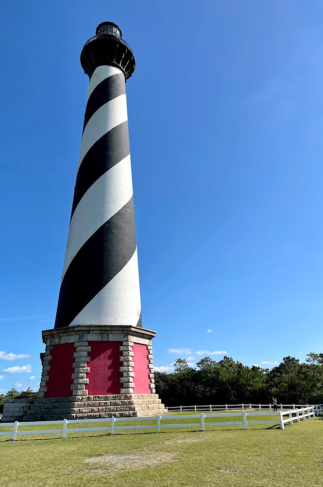Hatteras Lighthouse on the Outer Banks- an epic addition to any east coast road trip!