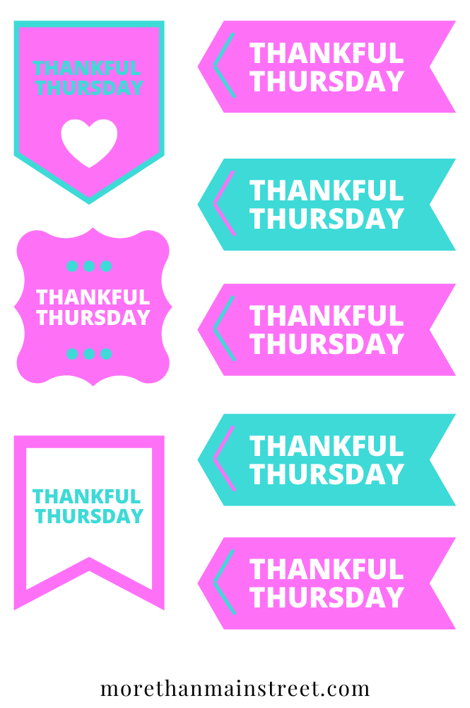 free download Thankful Thursday Digital stickers 