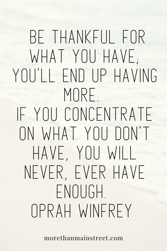 Thankful Thursday image: Oprah Winfrey gratitude quote