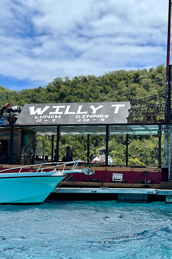 Willy T party boat in the BVIs.