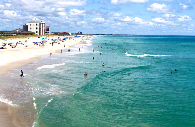 View of Wrightsville Beach from Johnny Mercer Pier