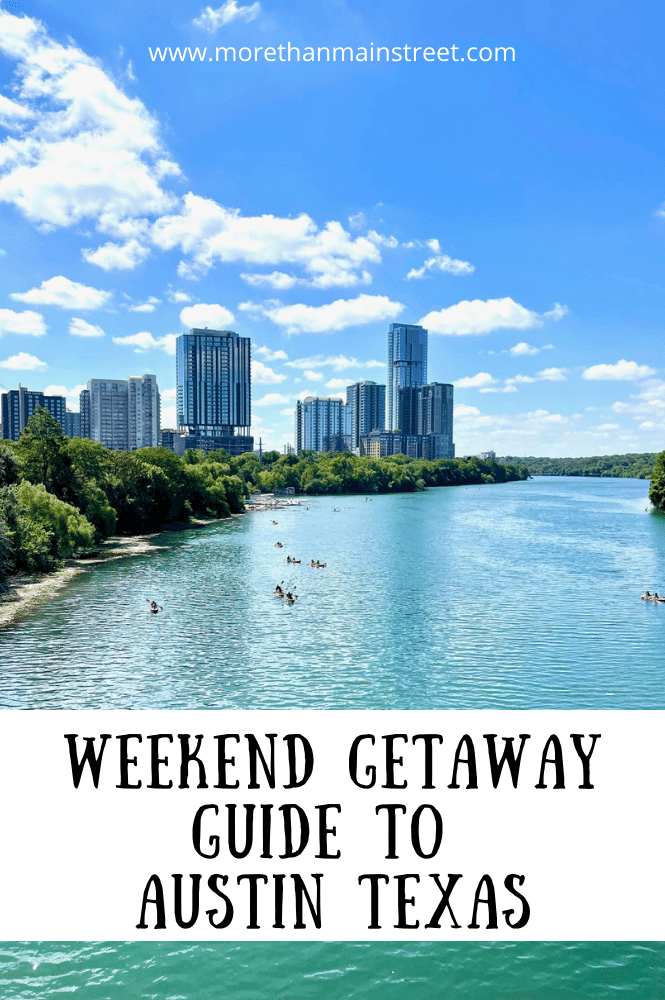 Austin Tx weekend itinerary - view of the city over Lady Bird Lake