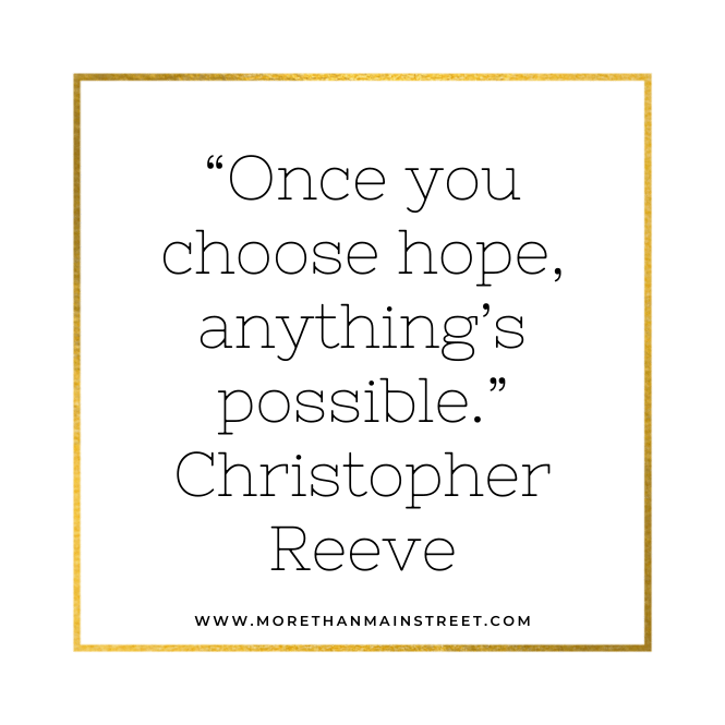 Christopher Reeve quote on hope