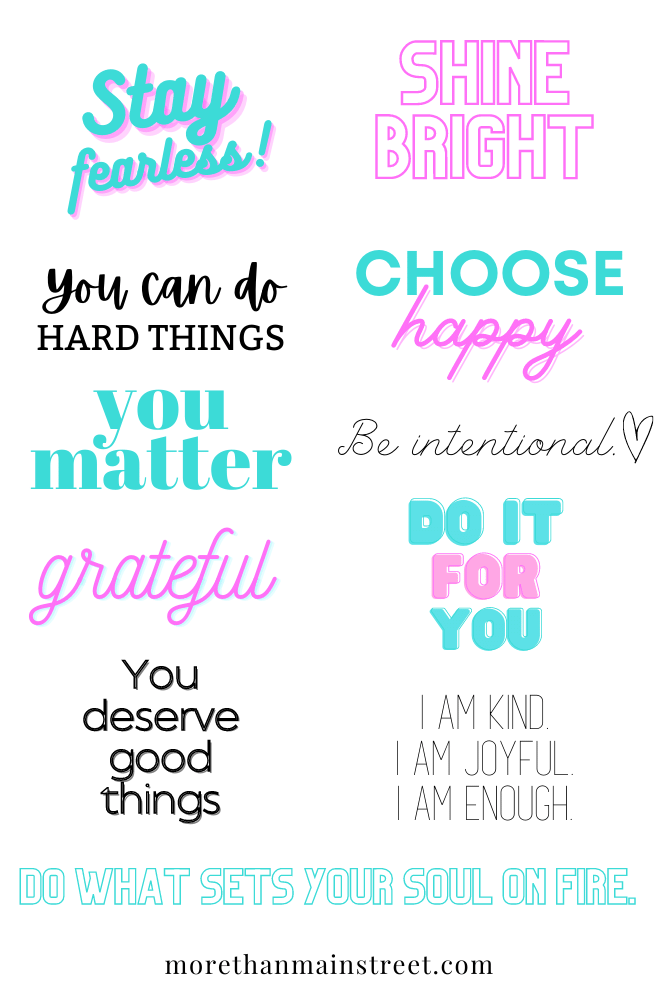 motivational digital stickers