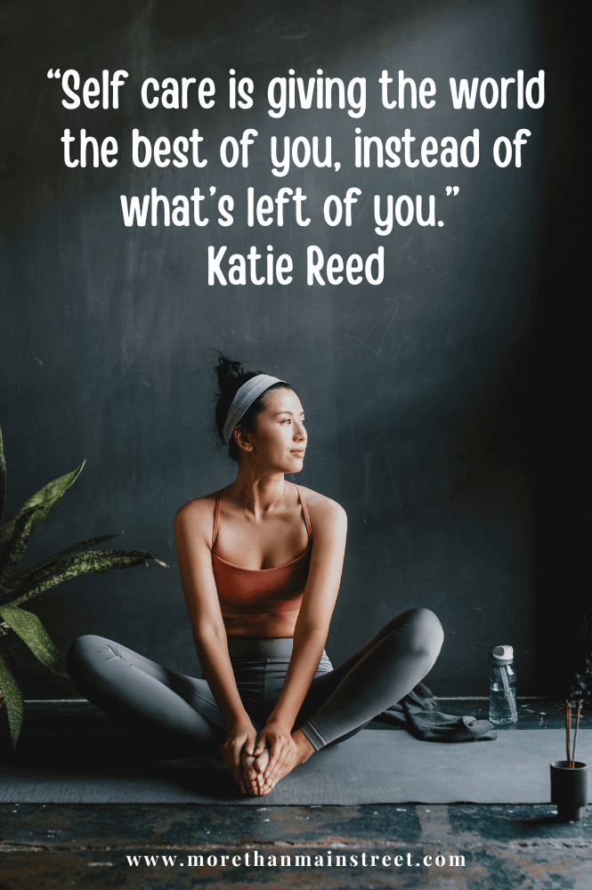 Katie Reed self care quote.