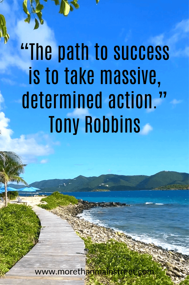 path to success quote by Tony Robbins