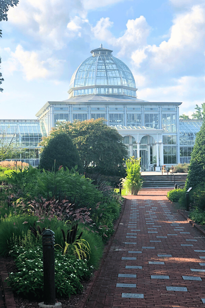 The dome of the Lewis Ginter Botanical Gardens in Richmond Virginia