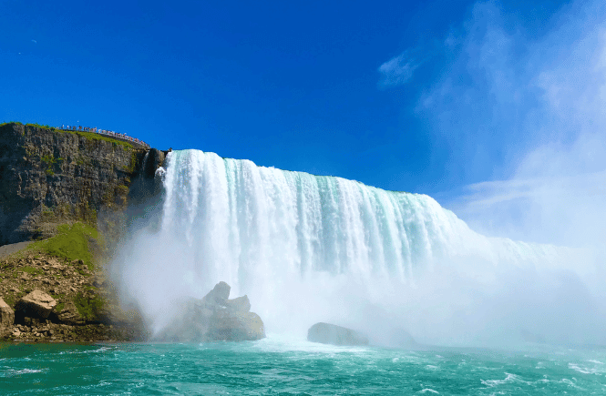 Niagara Falls in New York is one of the most beautiful waterfalls in the US