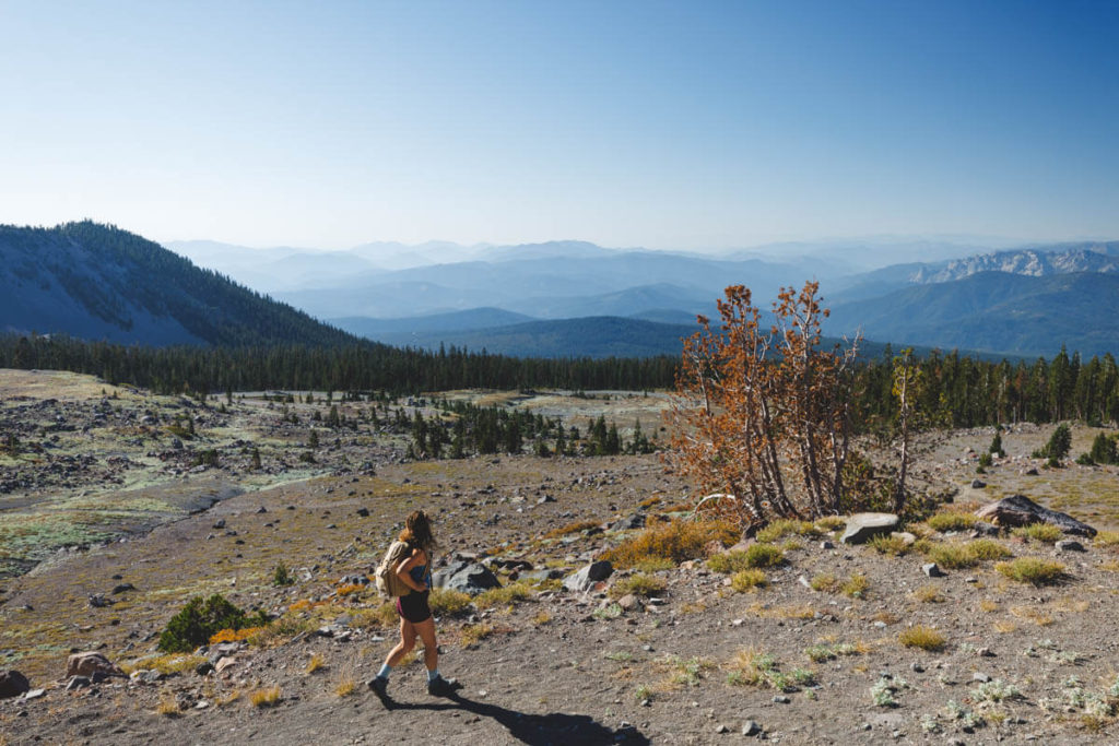 Old Ski Bowl Trail at Mount Shasta in the Pacific Northwest